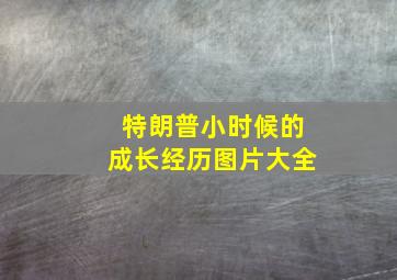 特朗普小时候的成长经历图片大全