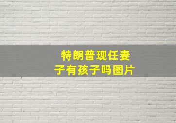 特朗普现任妻子有孩子吗图片