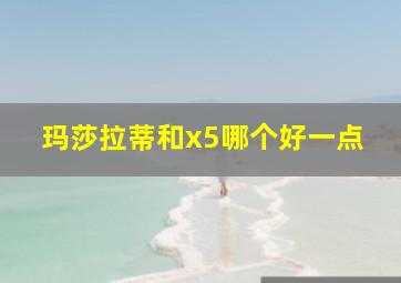 玛莎拉蒂和x5哪个好一点