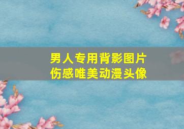 男人专用背影图片伤感唯美动漫头像