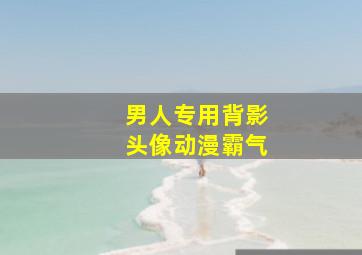 男人专用背影头像动漫霸气