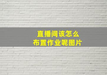 直播间该怎么布置作业呢图片