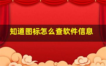 知道图标怎么查软件信息