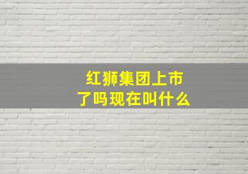 红狮集团上市了吗现在叫什么