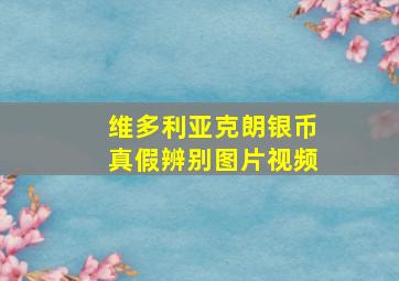 维多利亚克朗银币真假辨别图片视频