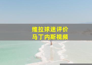 维拉球迷评价马丁内斯视频