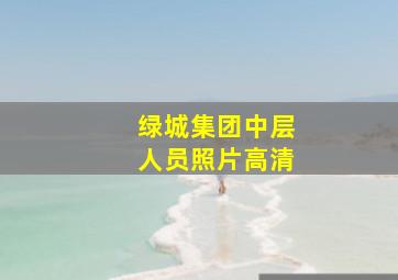 绿城集团中层人员照片高清