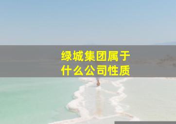 绿城集团属于什么公司性质