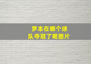 罗本在哪个球队夺冠了呢图片