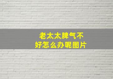 老太太脾气不好怎么办呢图片