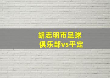 胡志明市足球俱乐部vs平定