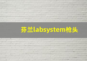 芬兰labsystem枪头