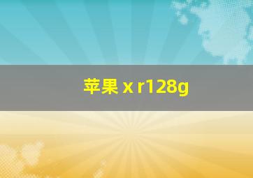 苹果ⅹr128g