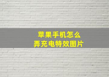 苹果手机怎么弄充电特效图片