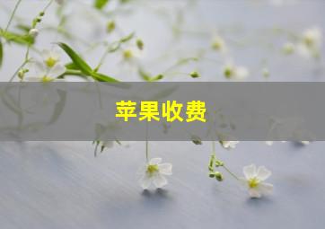 苹果收费