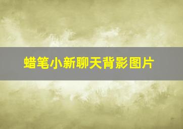 蜡笔小新聊天背影图片