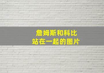 詹姆斯和科比站在一起的图片