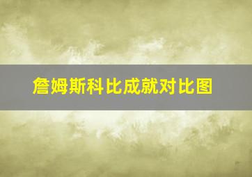 詹姆斯科比成就对比图