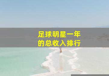 足球明星一年的总收入排行