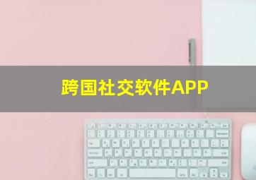 跨国社交软件APP