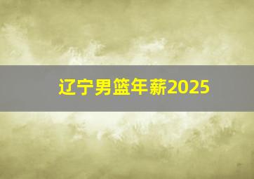 辽宁男篮年薪2025