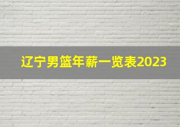 辽宁男篮年薪一览表2023