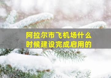 阿拉尔市飞机场什么时候建设完成启用的