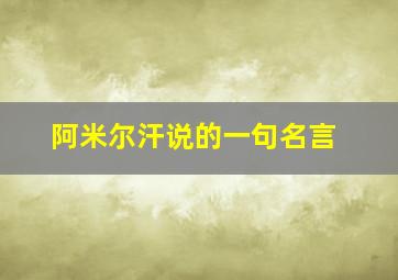 阿米尔汗说的一句名言