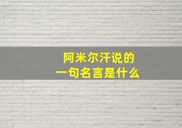 阿米尔汗说的一句名言是什么