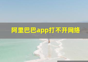 阿里巴巴app打不开网络