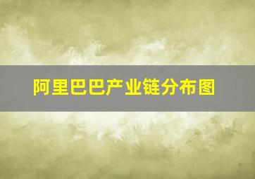 阿里巴巴产业链分布图