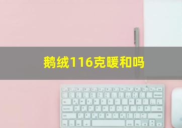 鹅绒116克暖和吗