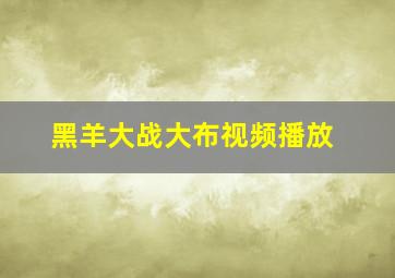 黑羊大战大布视频播放