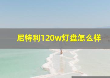 尼特利120w灯盘怎么样